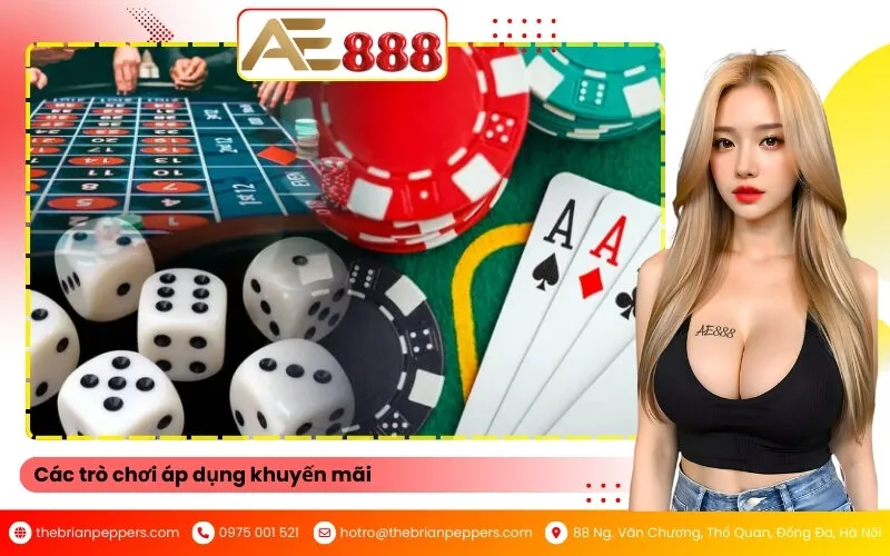 Các trò chơi áp dụng khuyến mãi